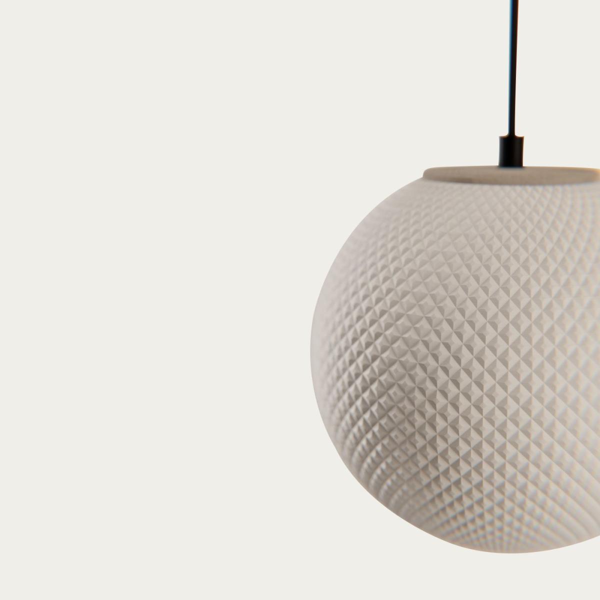 White Mono Dia Pendant Lamp – image 3