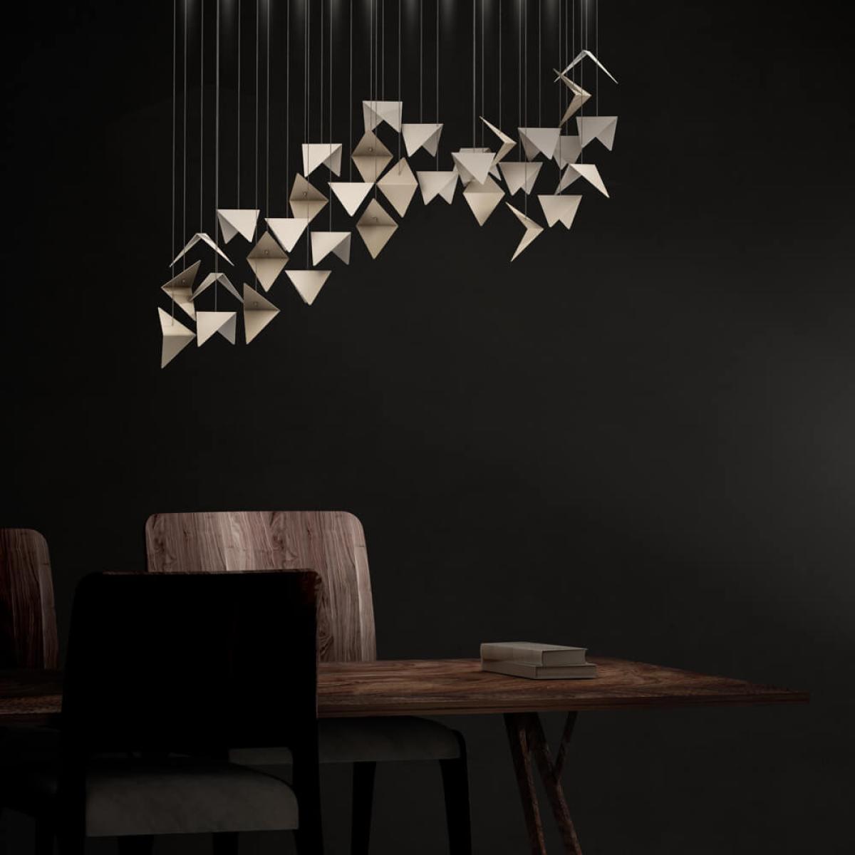 Cream Viline Pendant Chandelier – image 7