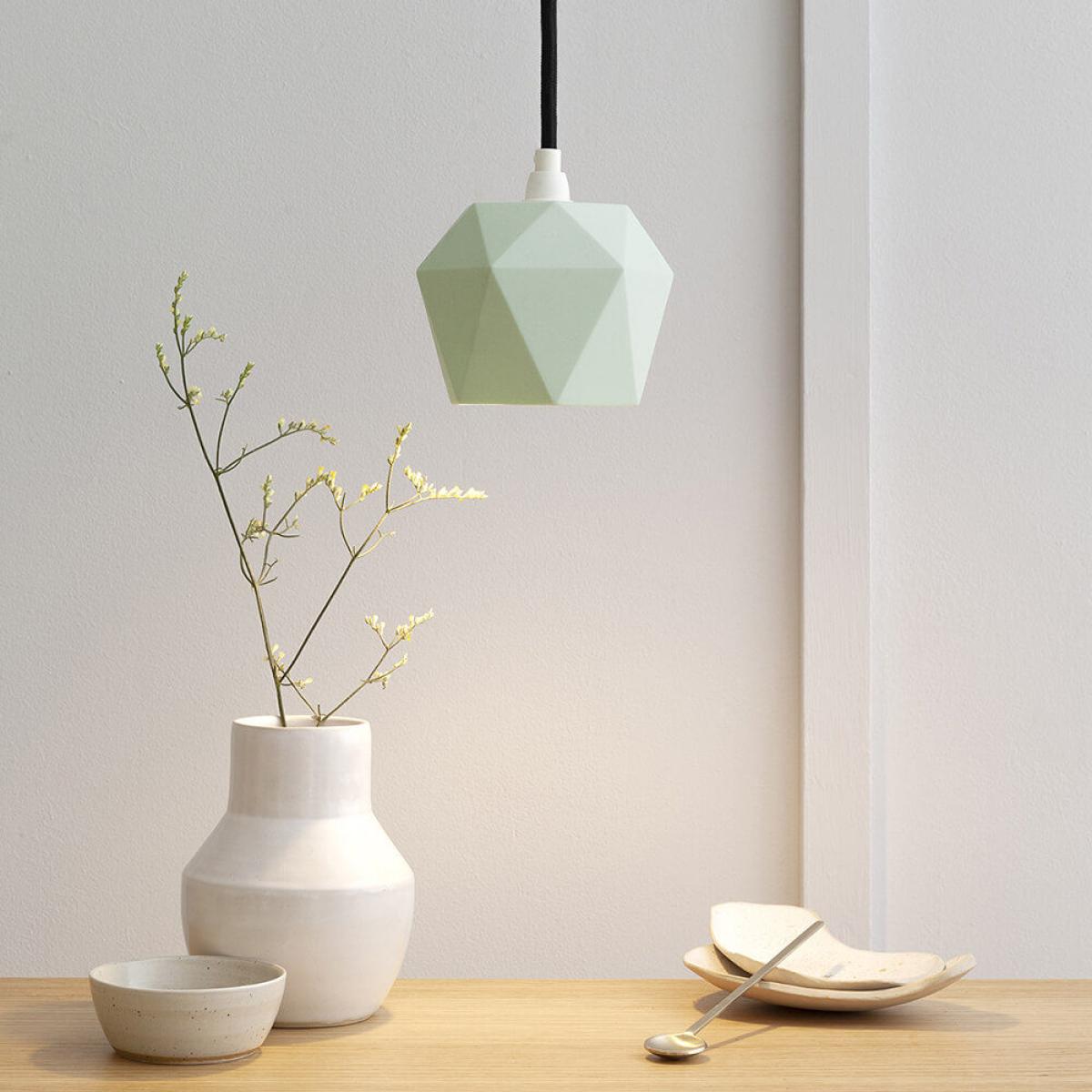 Mint Porcelain Pendant Light Triangle – image 4