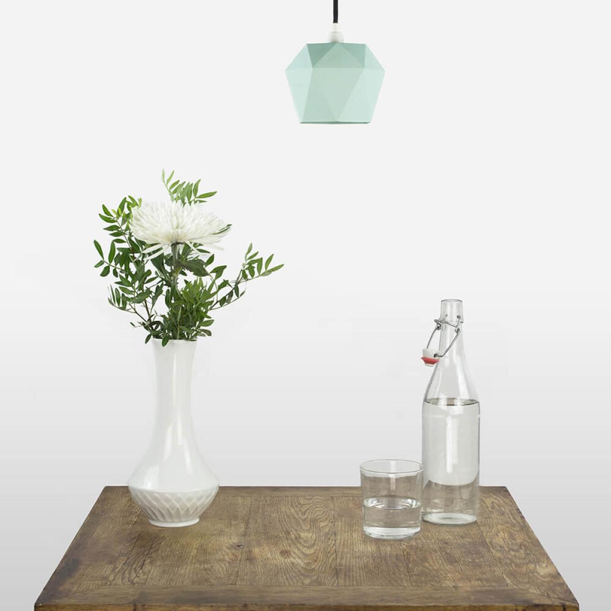 Mint Porcelain Pendant Light Triangle – image 9