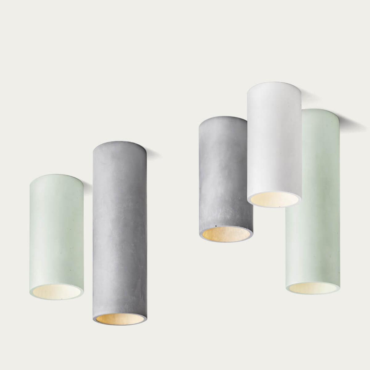 Sage Green Cromia Concrete Ceiling Lamp – image 5