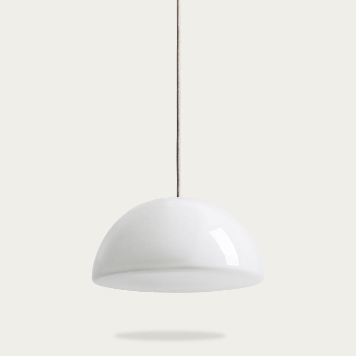 Light Grey Bulb Lamp Medium Hemisphere