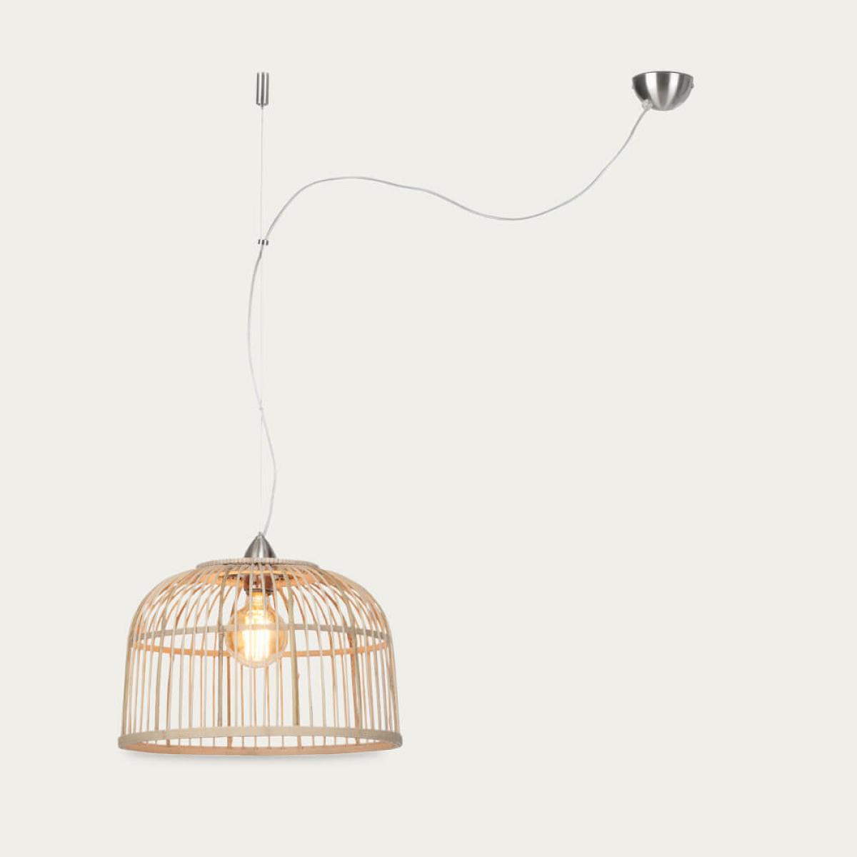 Small Borneo Bamboo Hanging Lamp
