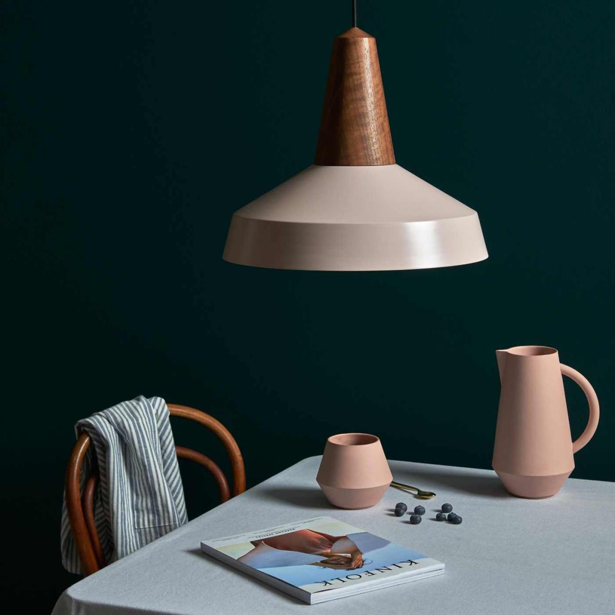 Pale Rose Circus Eikon Walnut Lamp – image 2