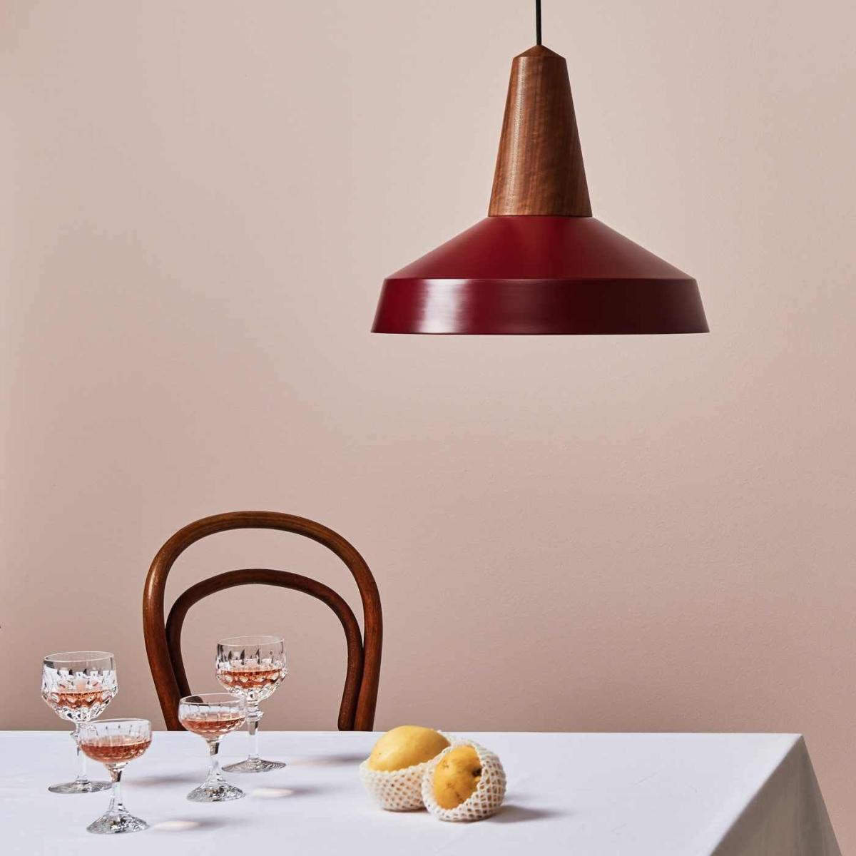 Burgundy Eikon Circus Black Oak Lamp – image 2