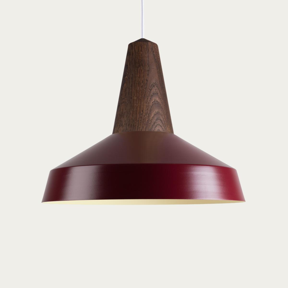Burgundy Eikon Circus Black Oak Lamp – image 1