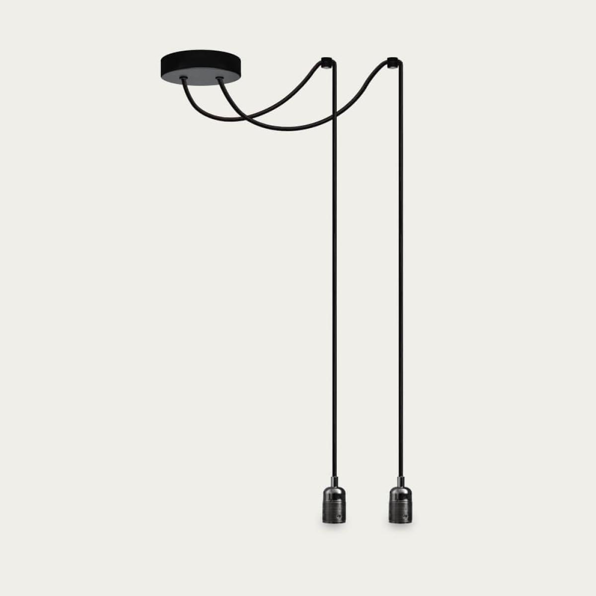 Black Chrome Baya 2-Pendant Light – image 1