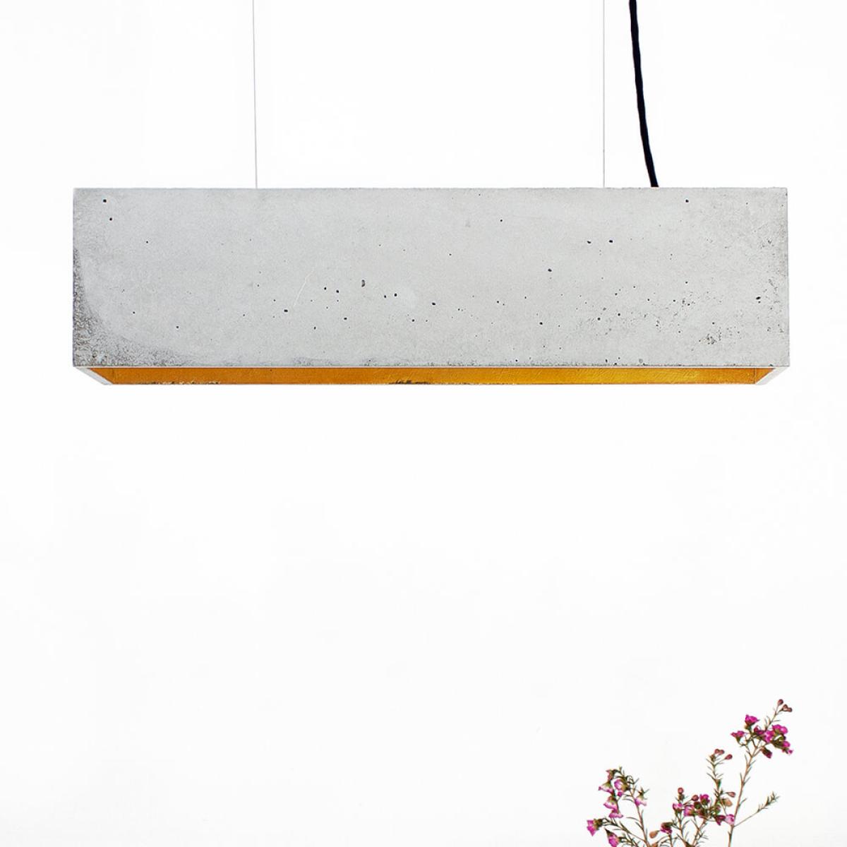 Graphite Grey Horizontal Rectangle Pendant Light – image 5