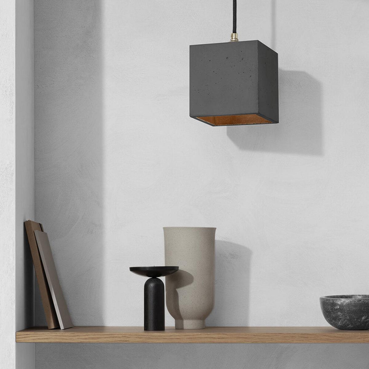 Dark Grey Pendant Light Cubic – image 3