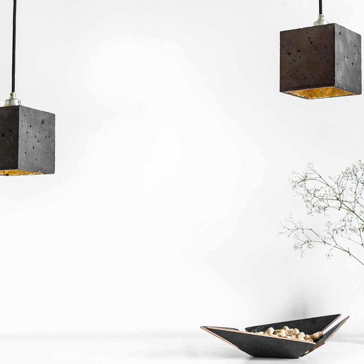 Dark Grey Pendant Light Cubic – image 6