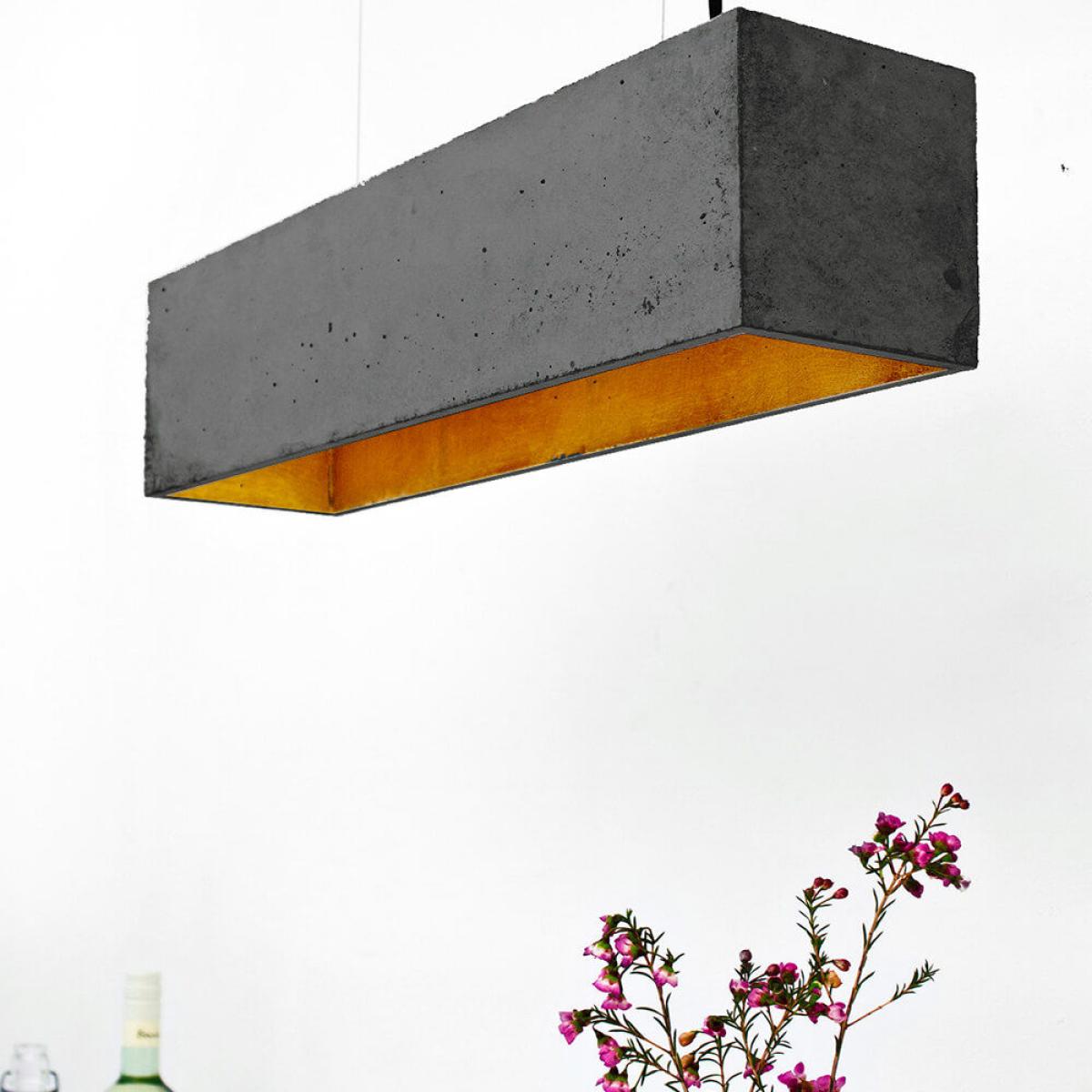 Dark Grey Horizontal Rectangle Pendant Light – image 6