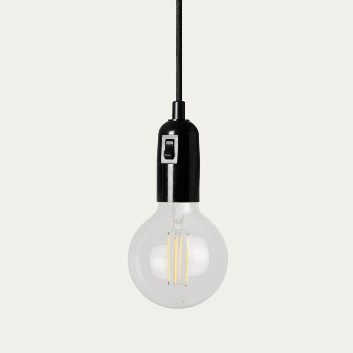 Black Tayo Pendant Light with Switch