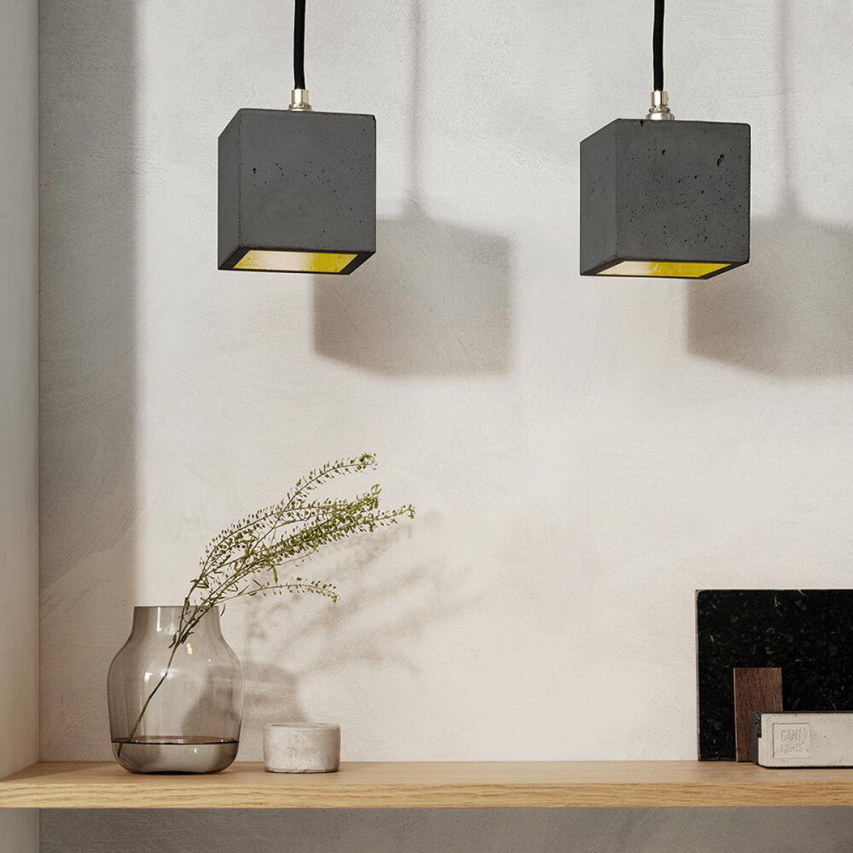 Dark Grey Pendant Light Cubic Small – image 4