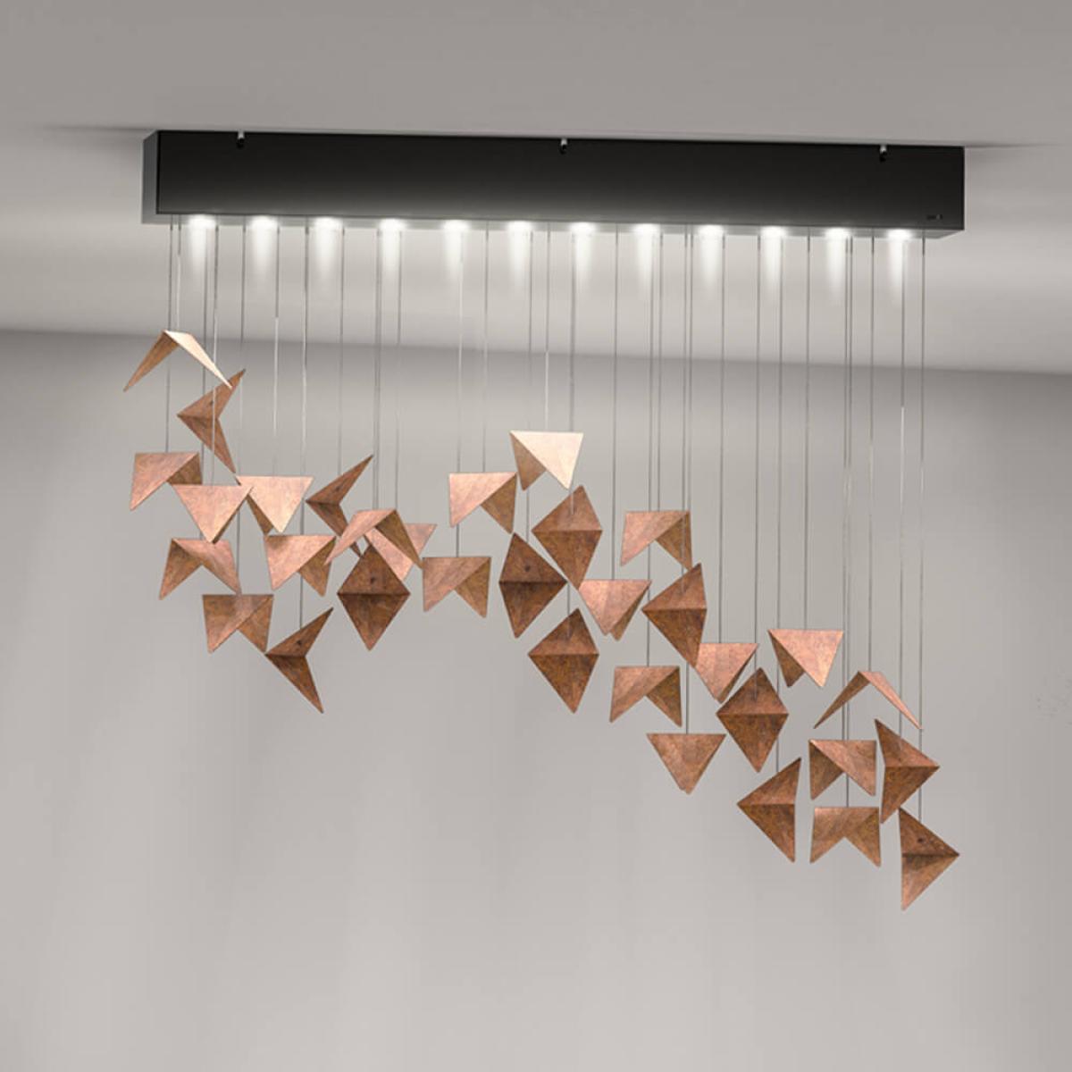 Black/Rust Viline Pendant Chandelier – image 2