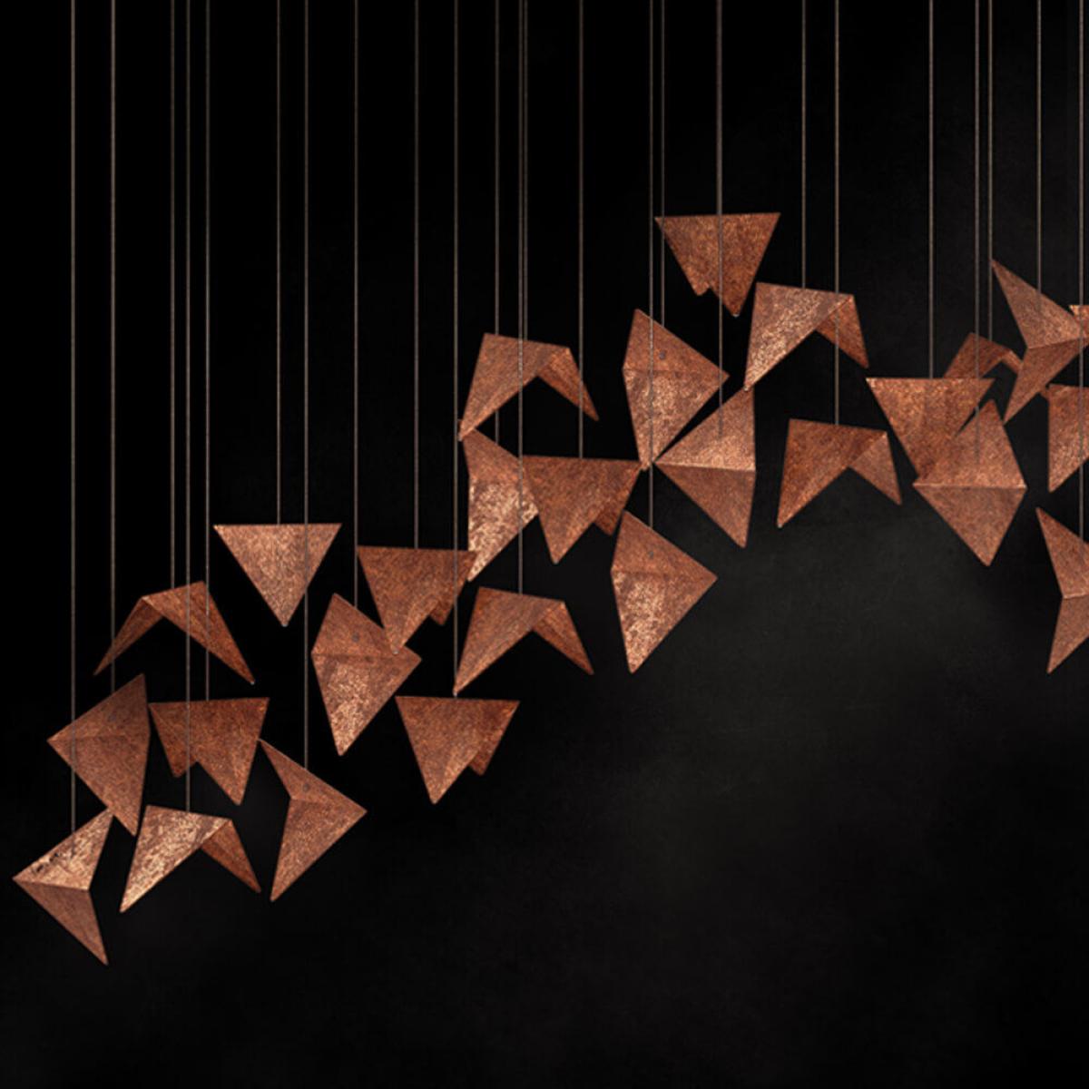 Black/Rust Viline Pendant Chandelier – image 15