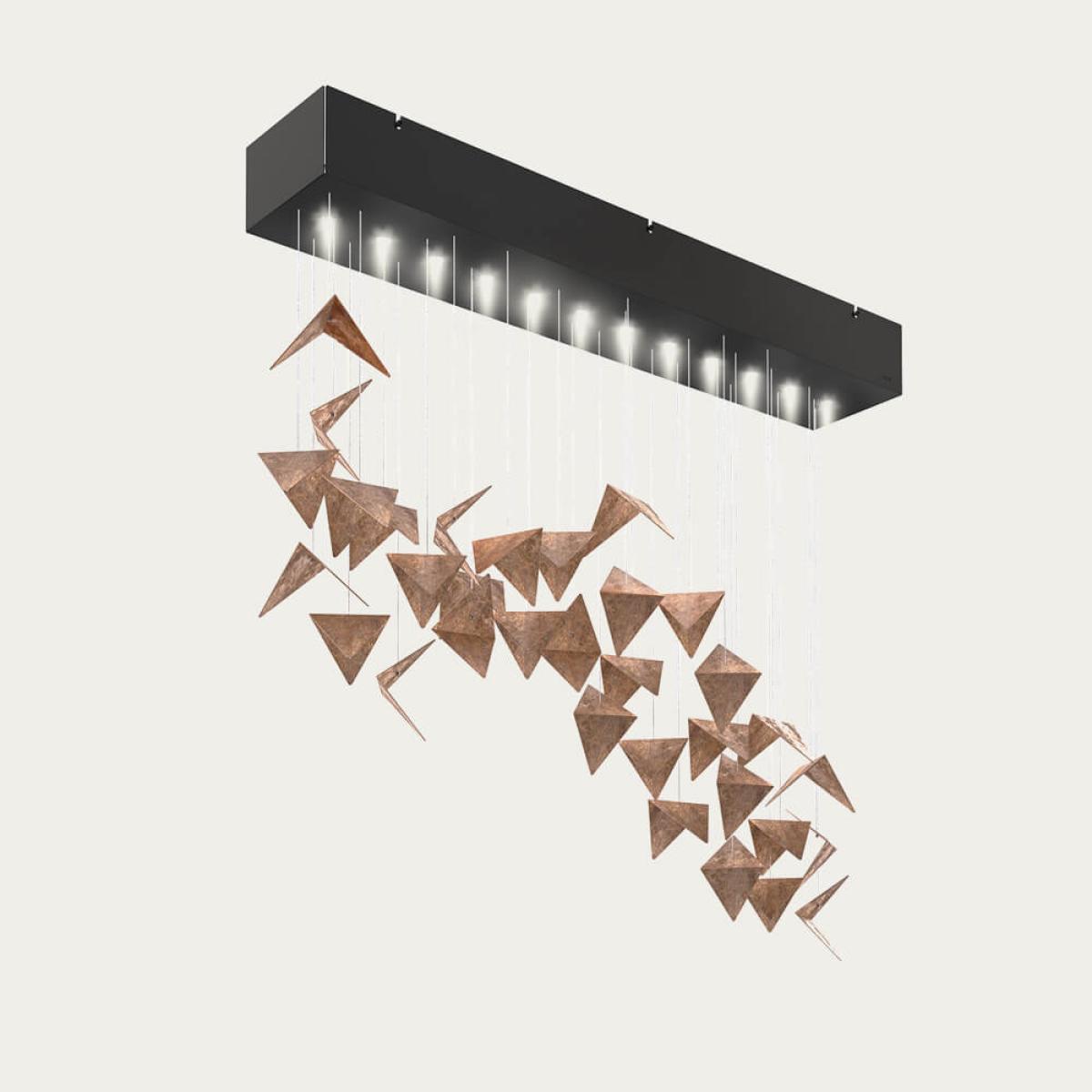 Black/Rust Viline Pendant Chandelier – image 3