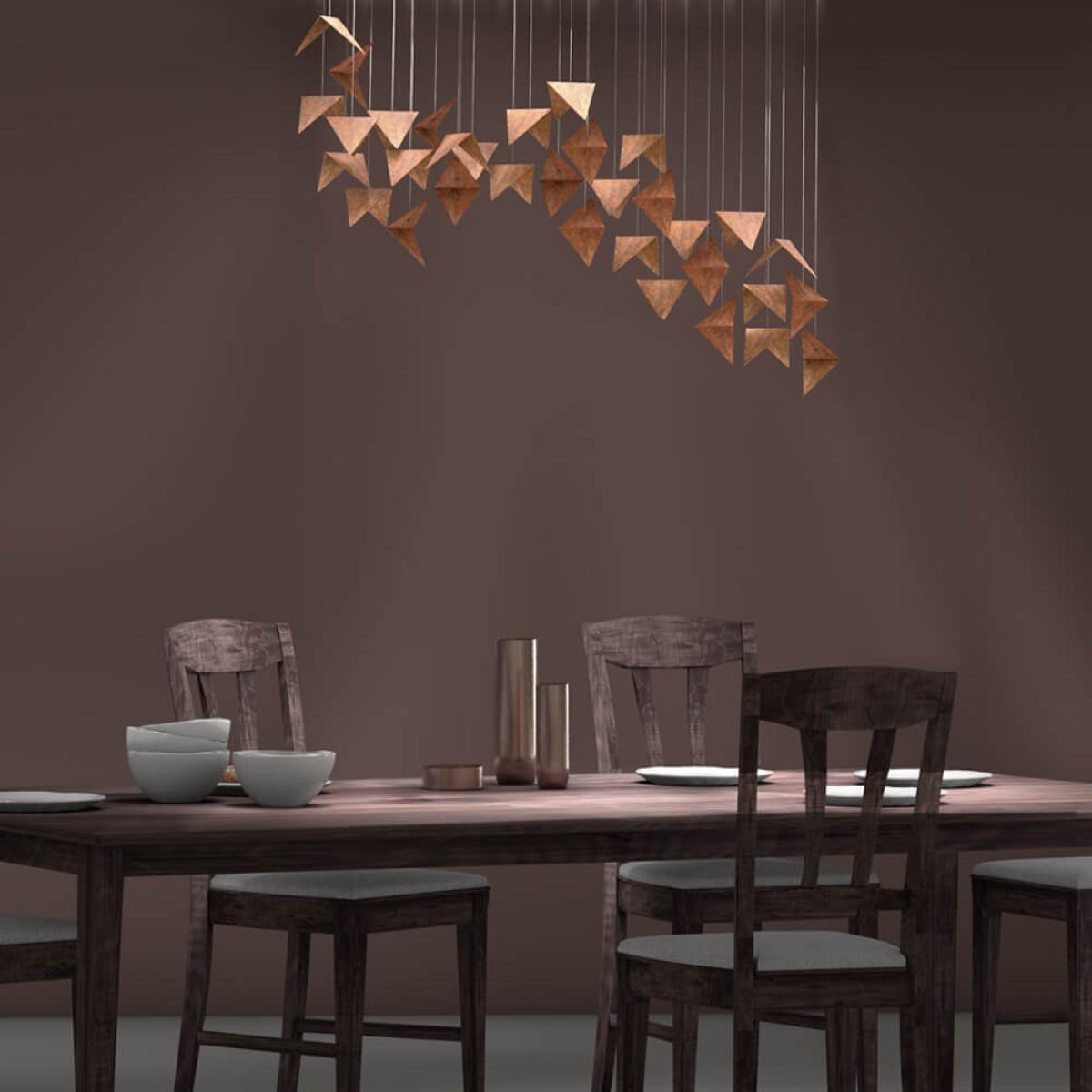 Black/Rust Viline Pendant Chandelier – image 4