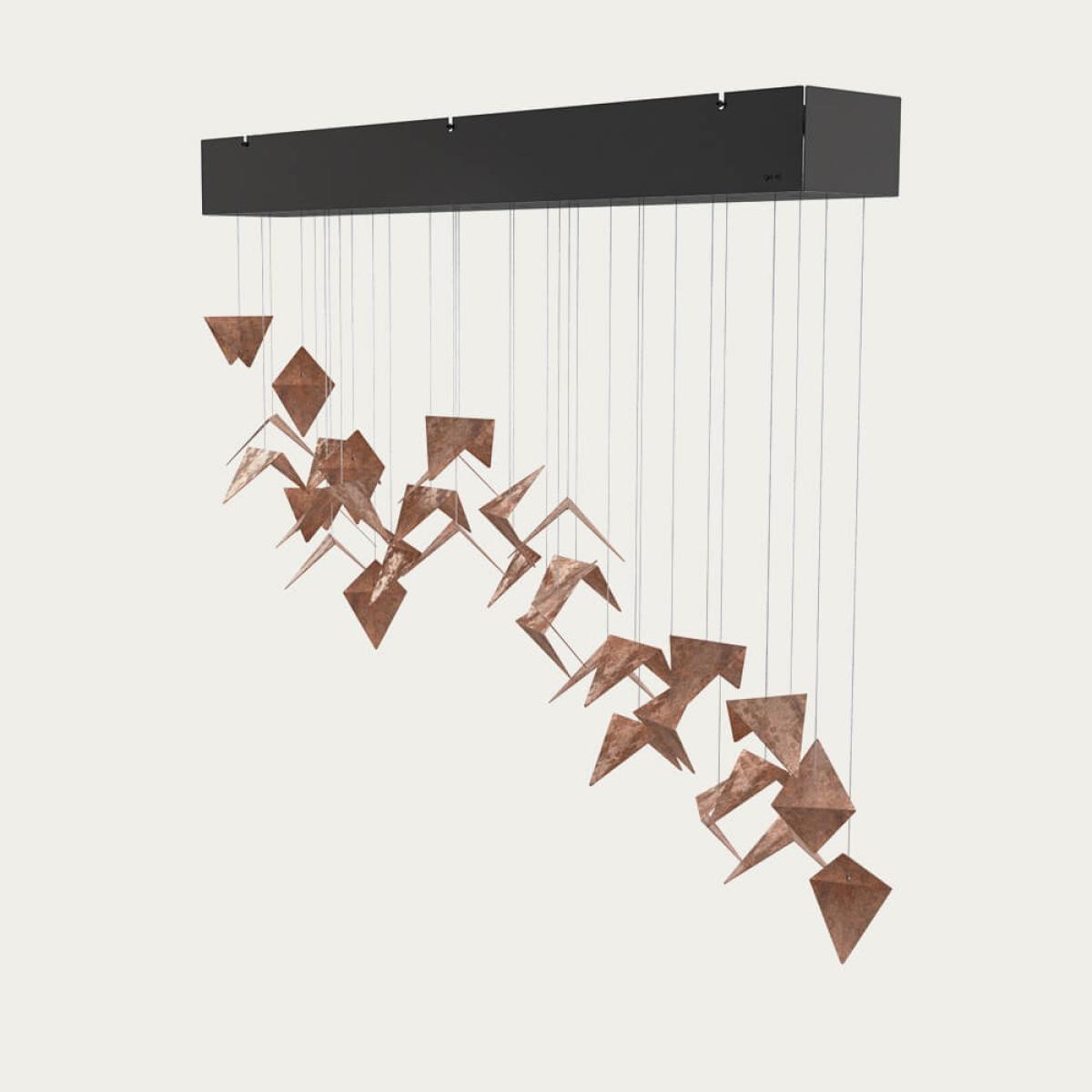 Black/Rust Viline Pendant Chandelier – image 6