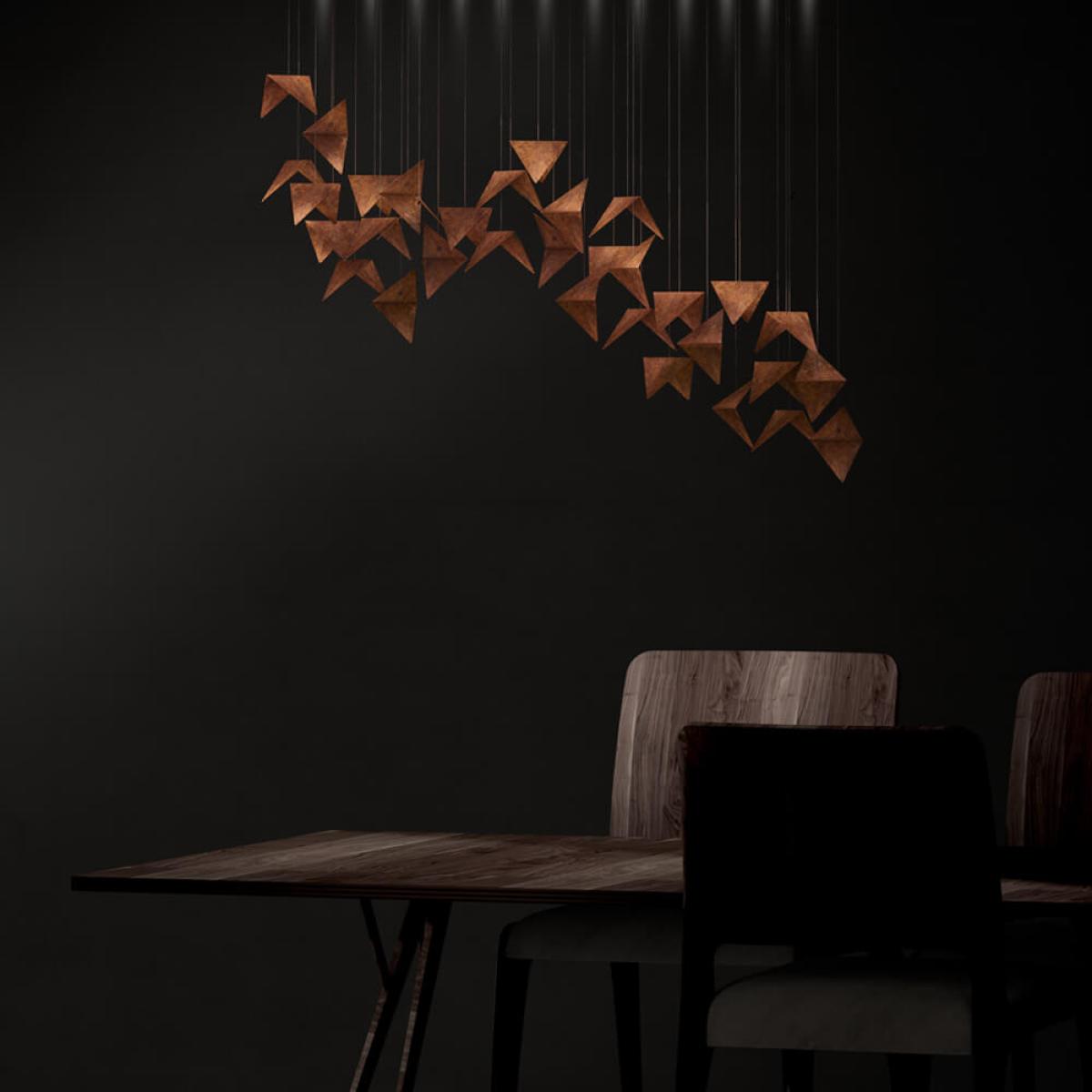 Black/Rust Viline Pendant Chandelier – image 7