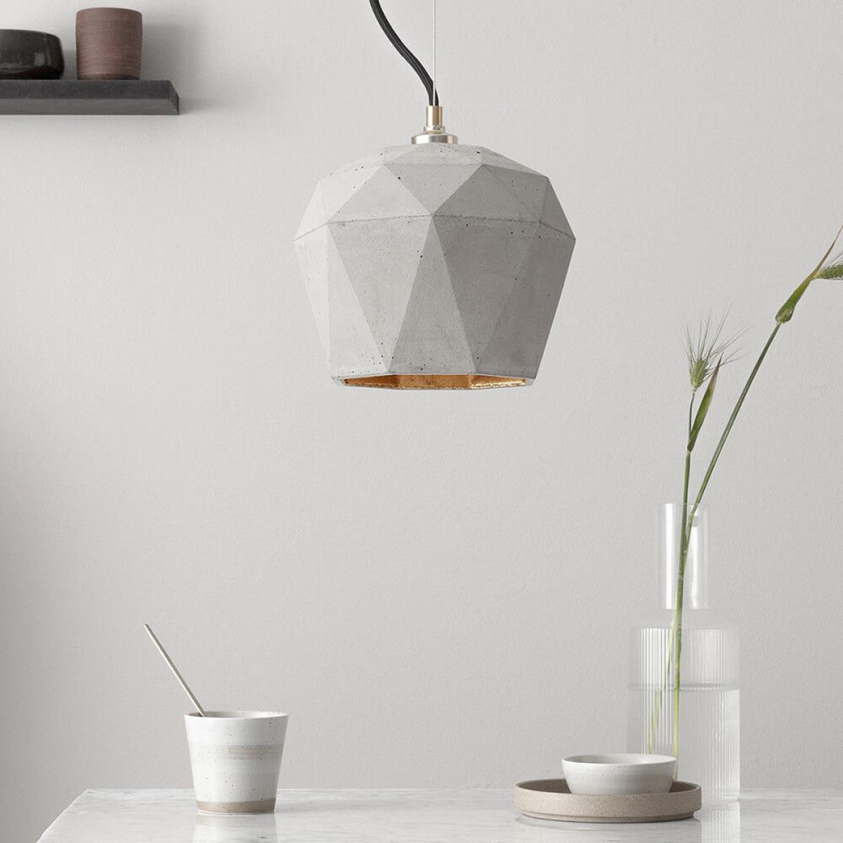 Graphite Grey Large Pendant Light Triangle – image 2