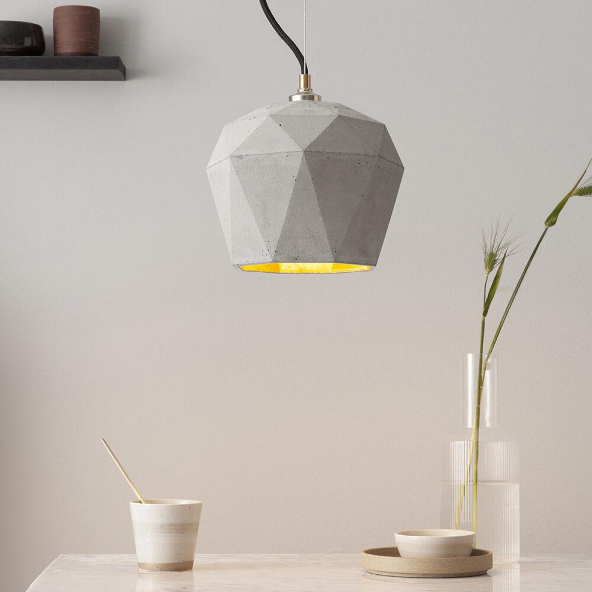 Graphite Grey Large Pendant Light Triangle – image 3