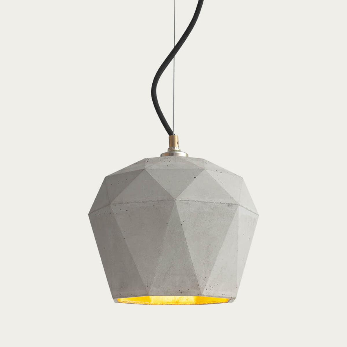Graphite Grey Large Pendant Light Triangle – image 1