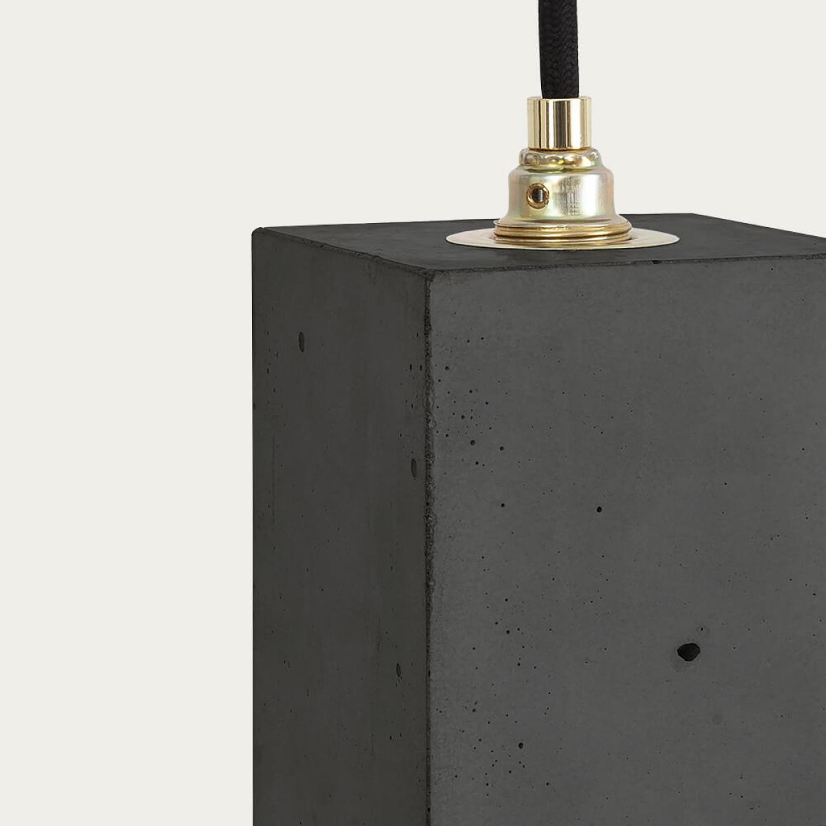 Dark Grey Vertical Rectangle Pendant Light – image 5