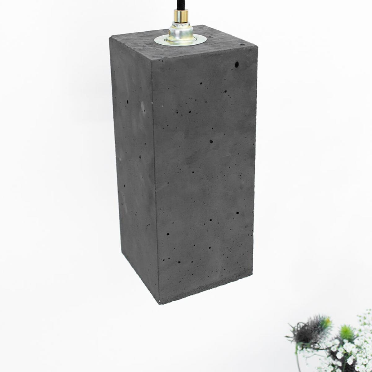 Dark Grey Vertical Rectangle Pendant Light – image 7