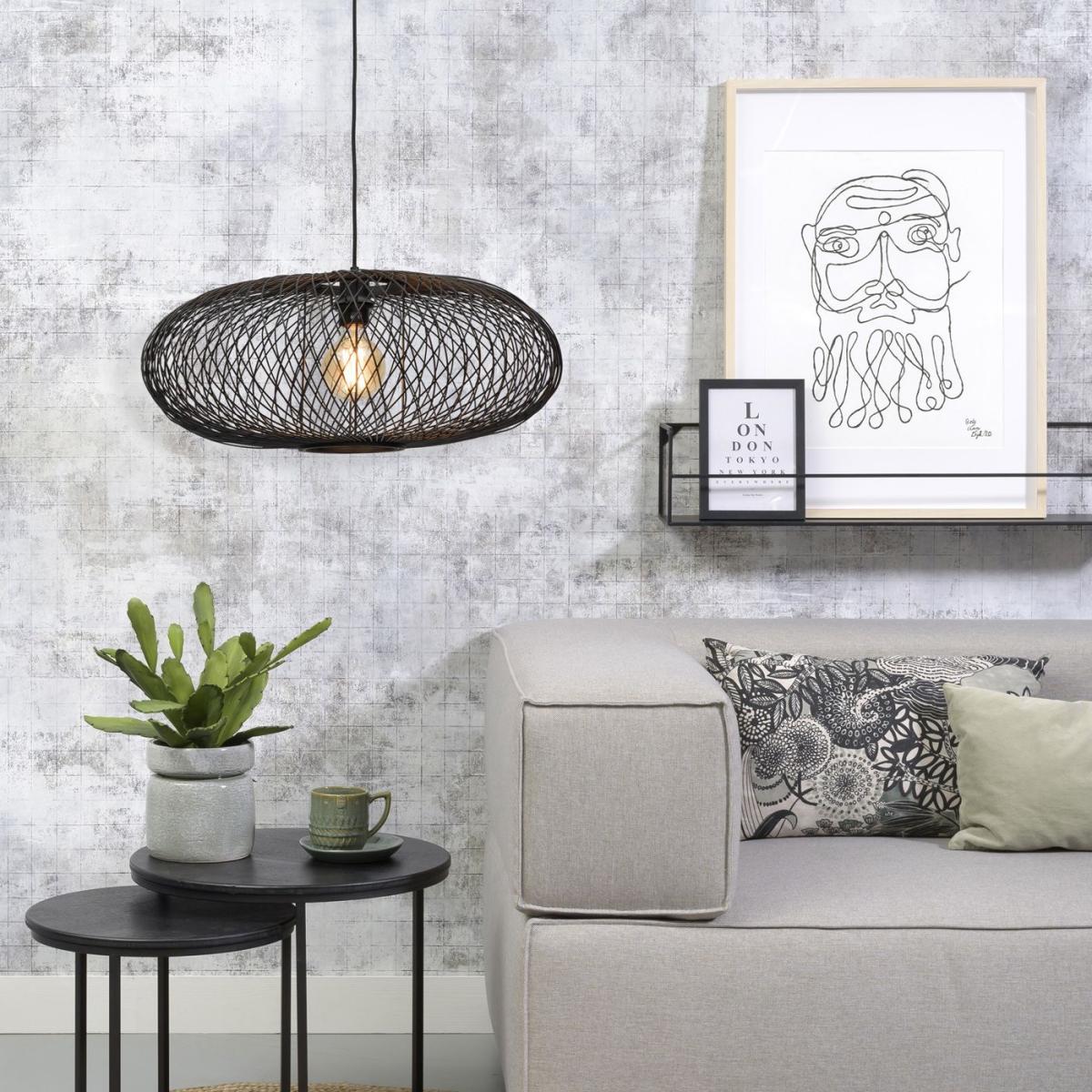 Black Cango Ellipse Hanging Lamp – image 8