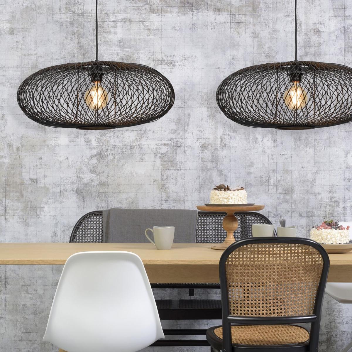 Black Cango Ellipse Hanging Lamp – image 10