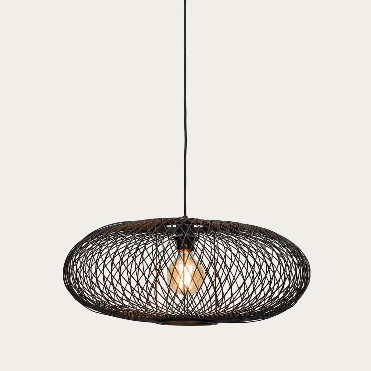 Black Cango Ellipse Hanging Lamp – image 1
