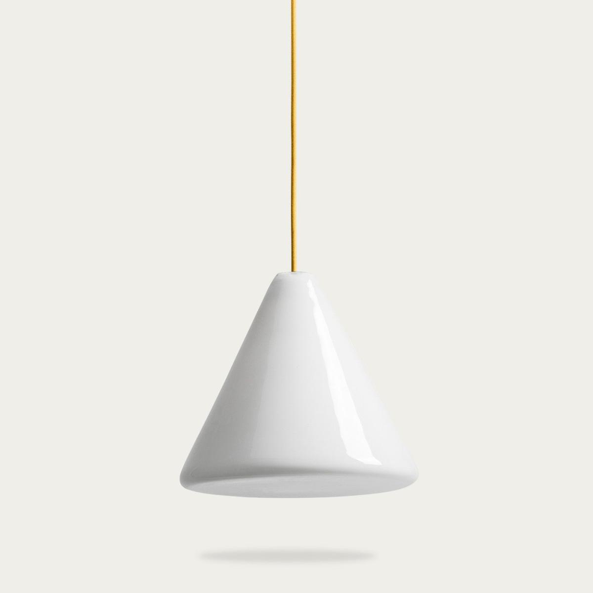 Yellow Bulb Lamp Medium Cone