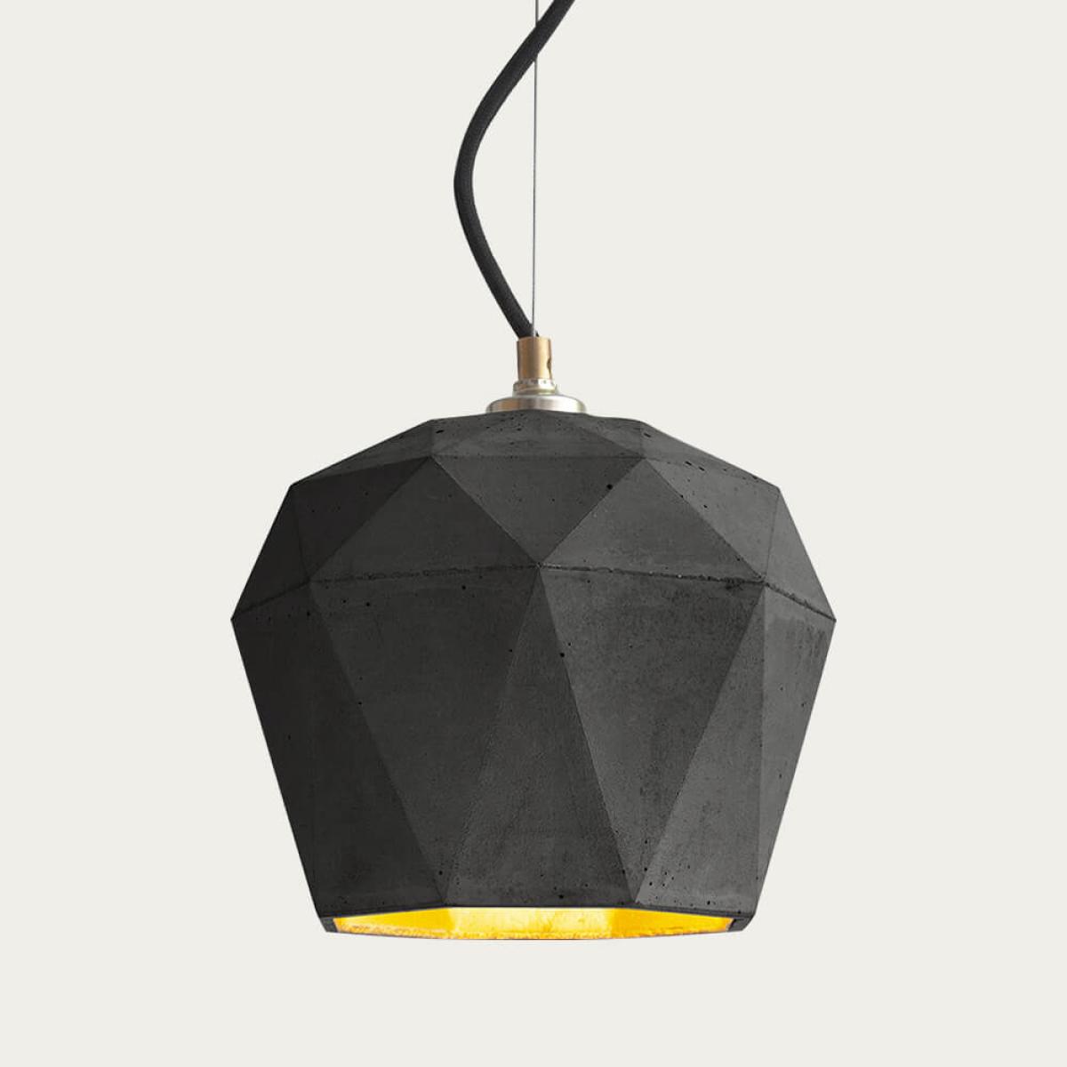 Dark Grey Large Pendant Light Triangle – image 4