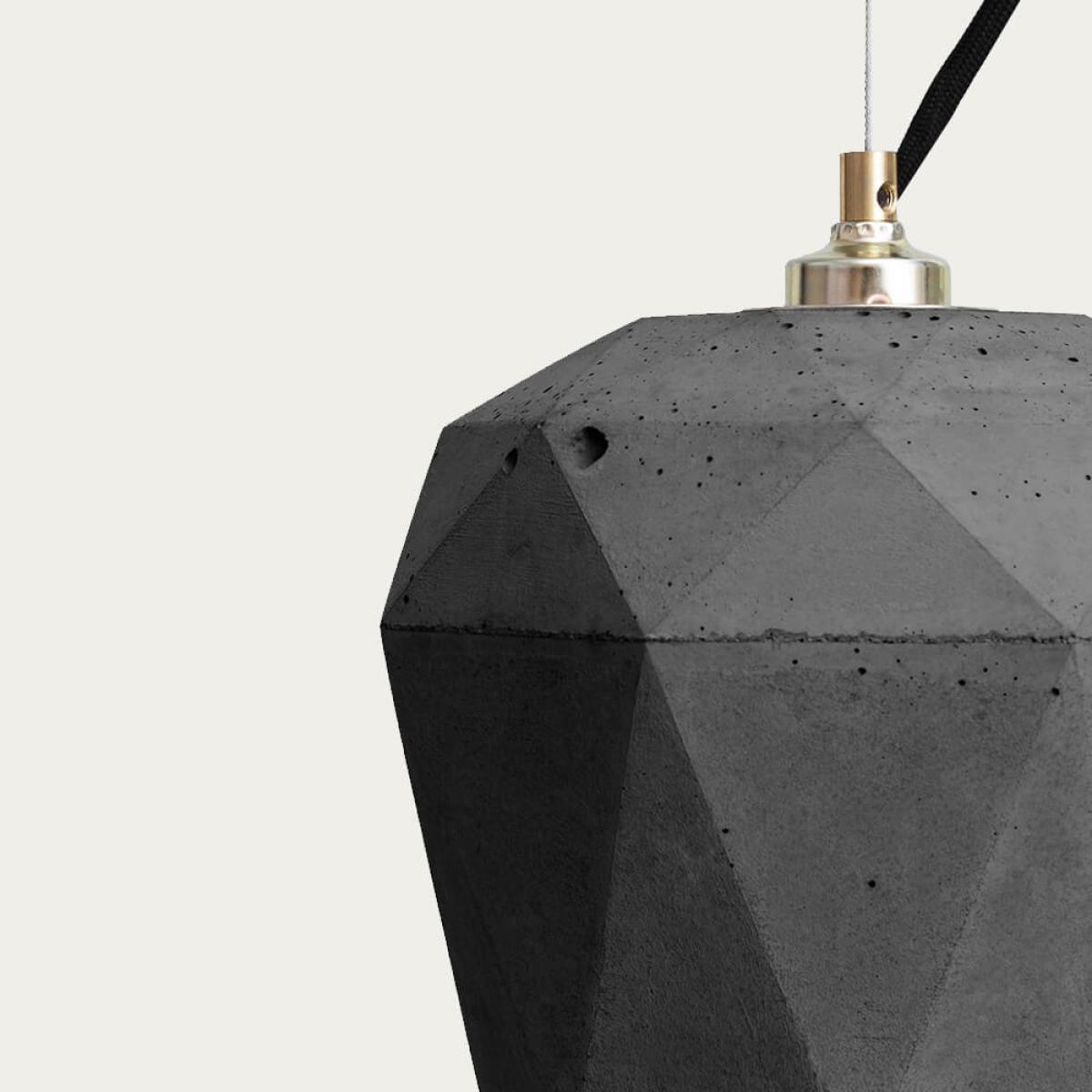 Dark Grey Large Pendant Light Triangle – image 5