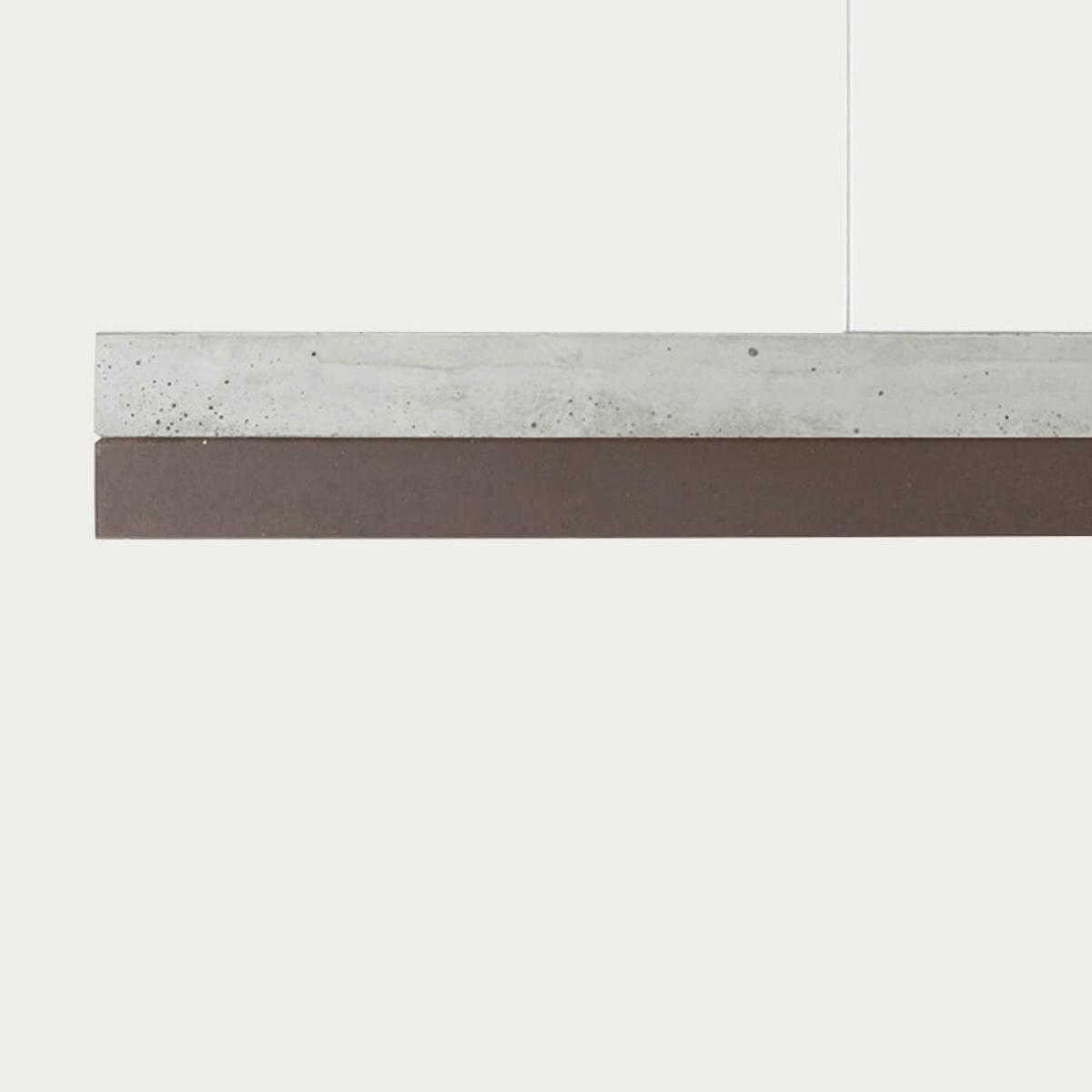 Graphite Grey Concrete & Corten Pendant Light – image 5