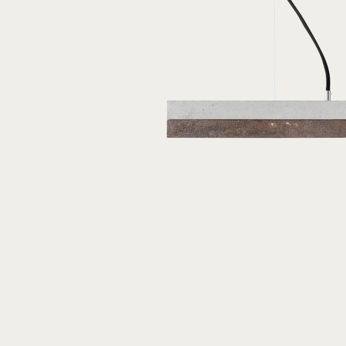 Graphite Grey Concrete & Corten Pendant Light – image 7