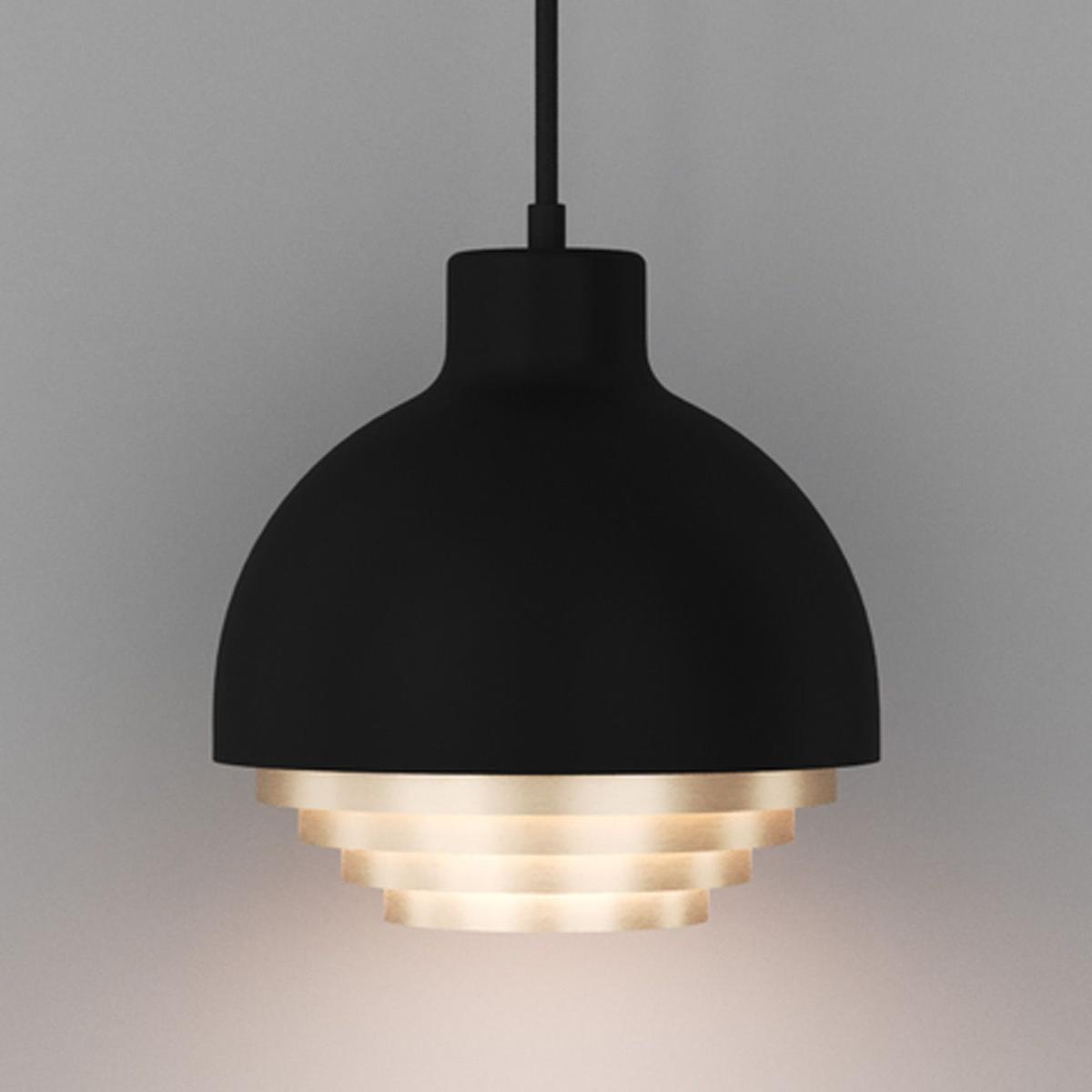Black & Brass Strata Pendant Light – image 3