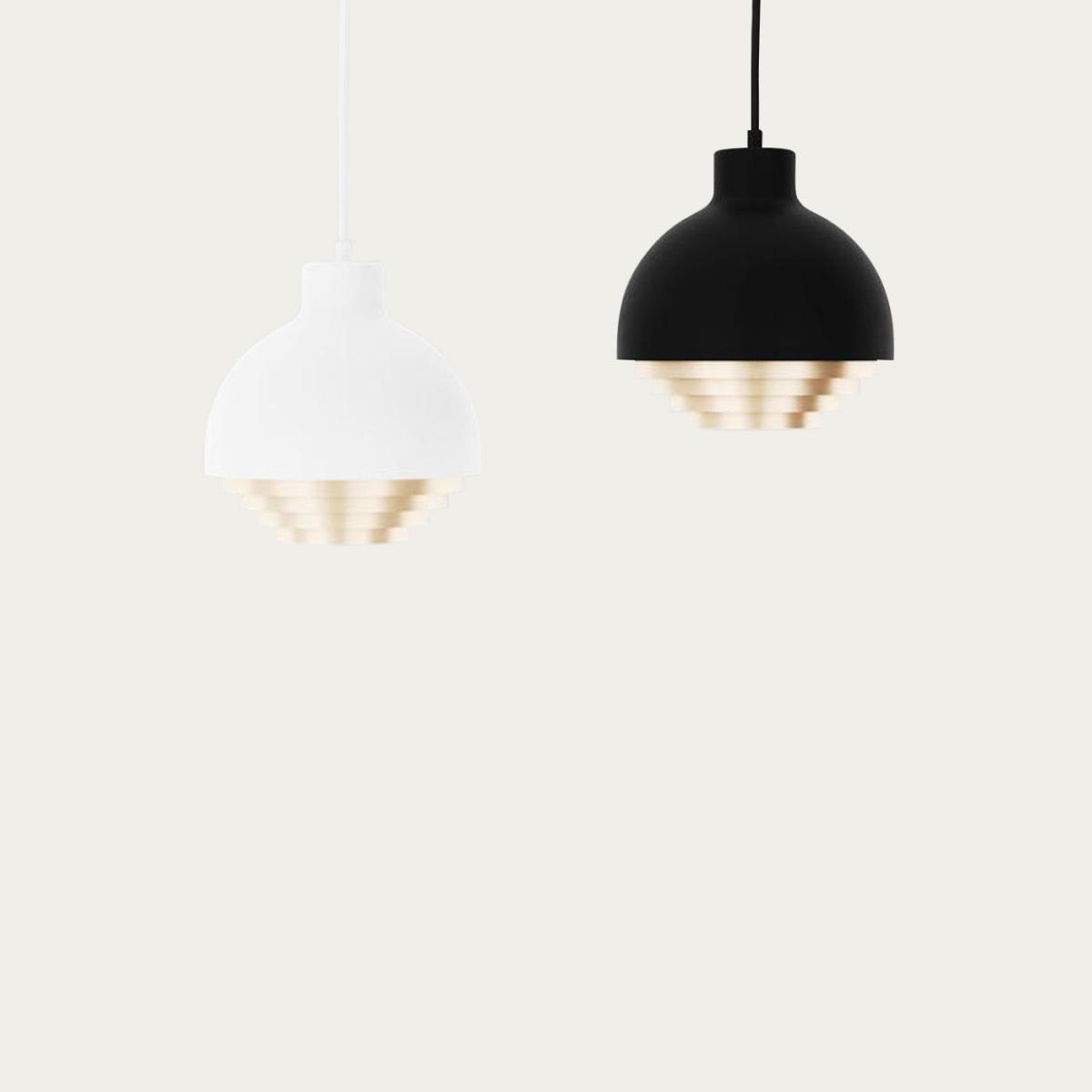 Black & Brass Strata Pendant Light – image 4