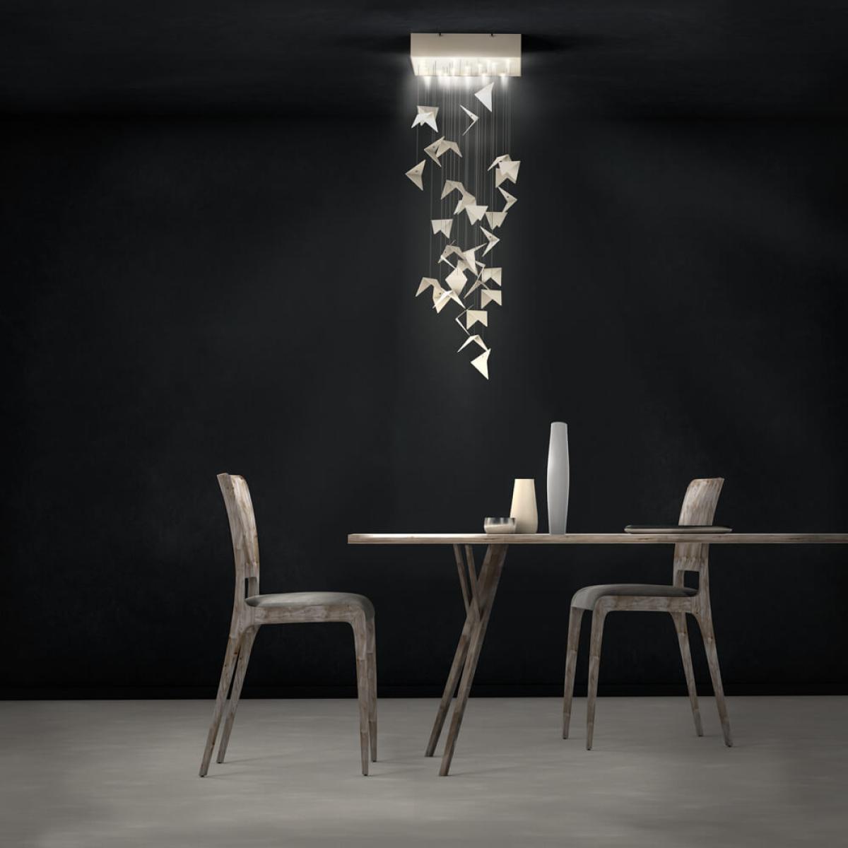 Cream Portal Pendant Chandelier – image 2