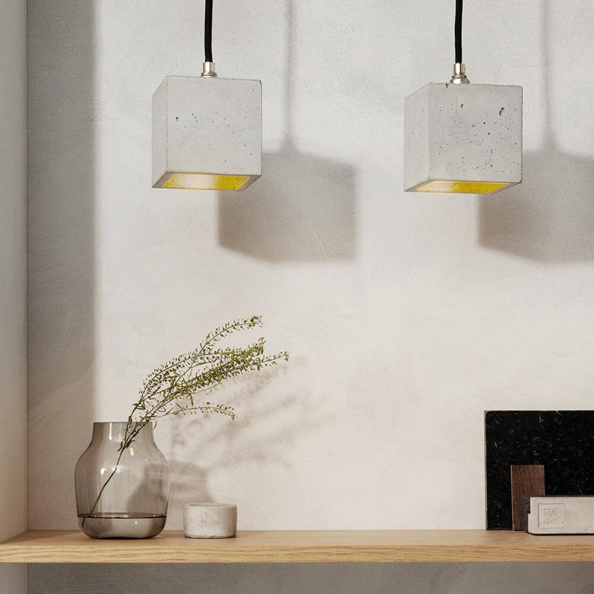 Graphite Grey Pendant Light Cubic Small – image 4