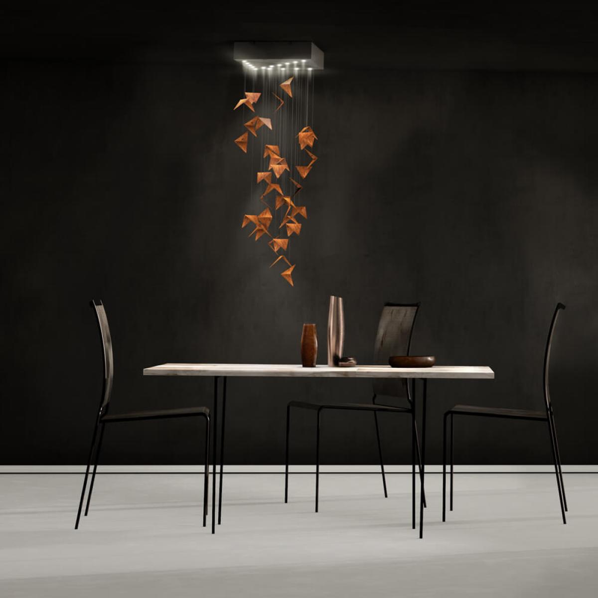Black/Rust Portal Pendant Chandelier – image 2