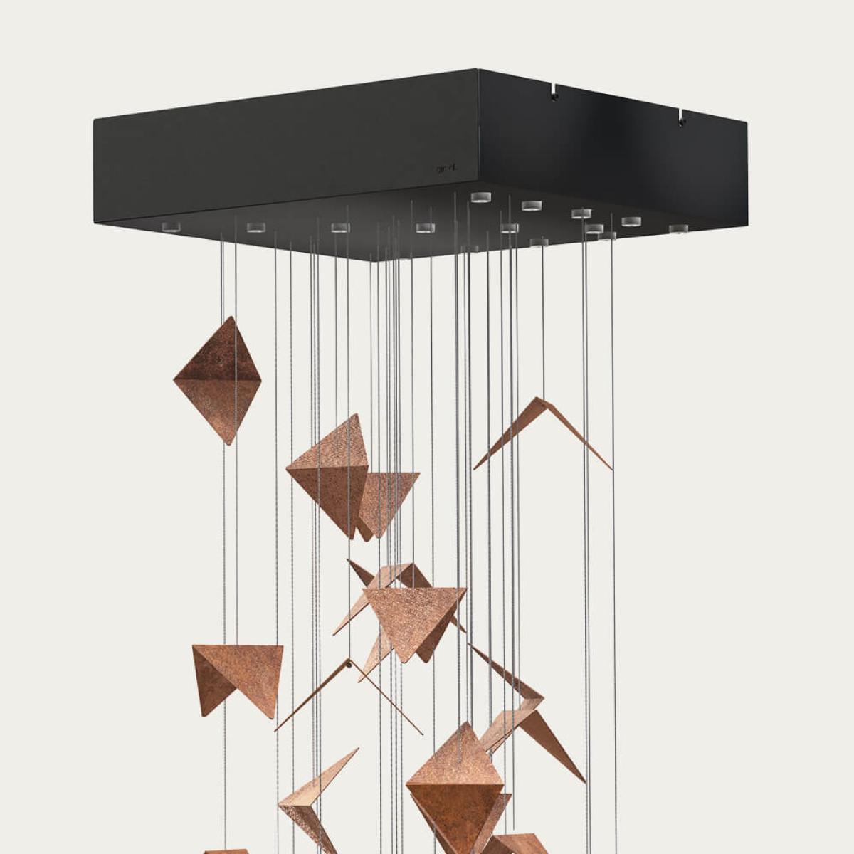 Black/Rust Portal Pendant Chandelier – image 6