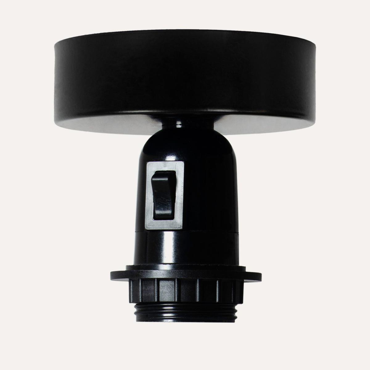 Black Teku Ceiling Light with Switch – image 1