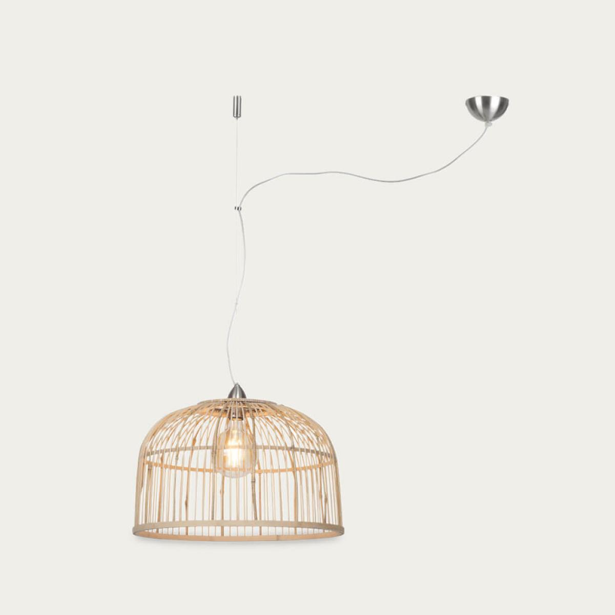 Large Borneo Bamboo Hanging Lamp