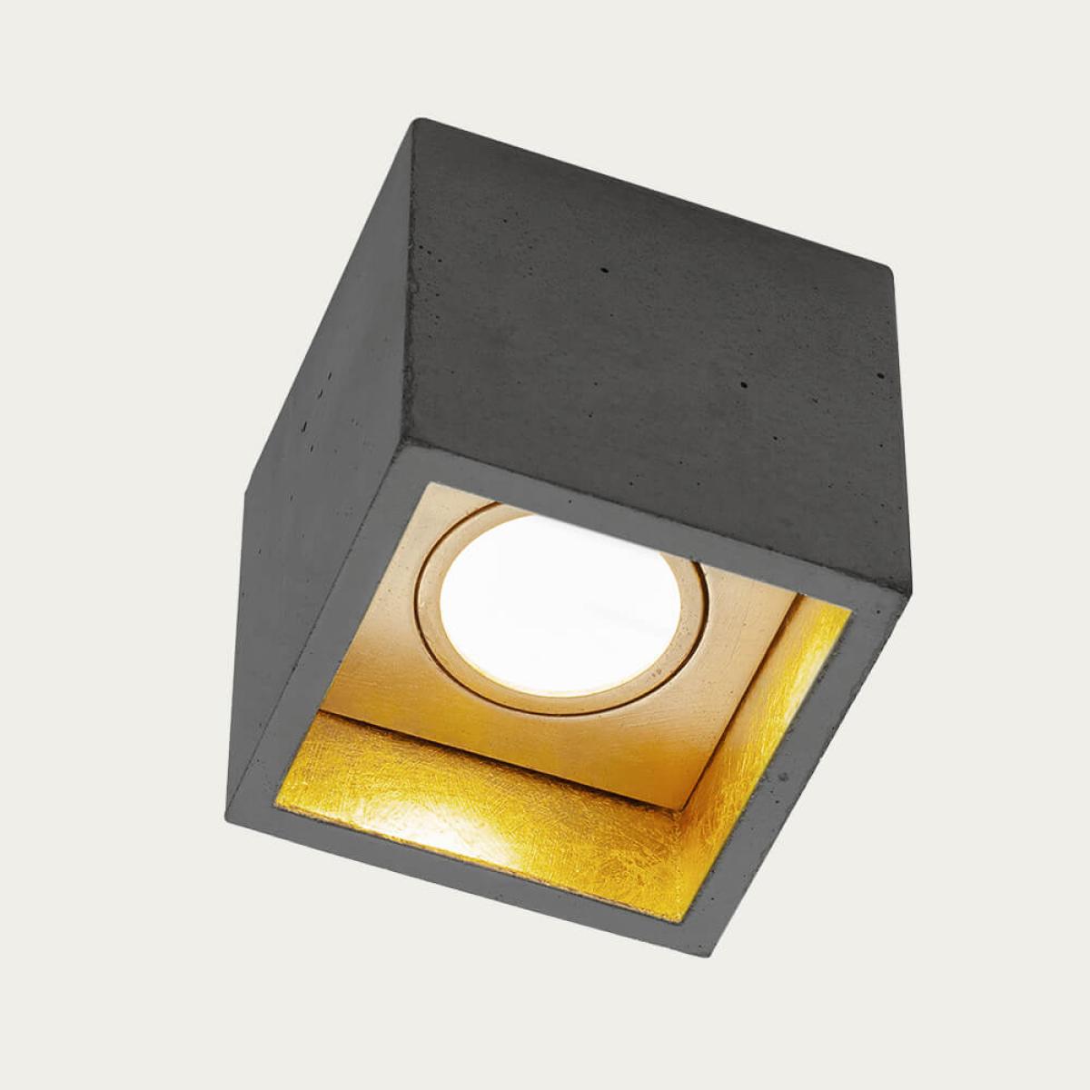 Dark Grey Ceiling Spot Cubic – image 2