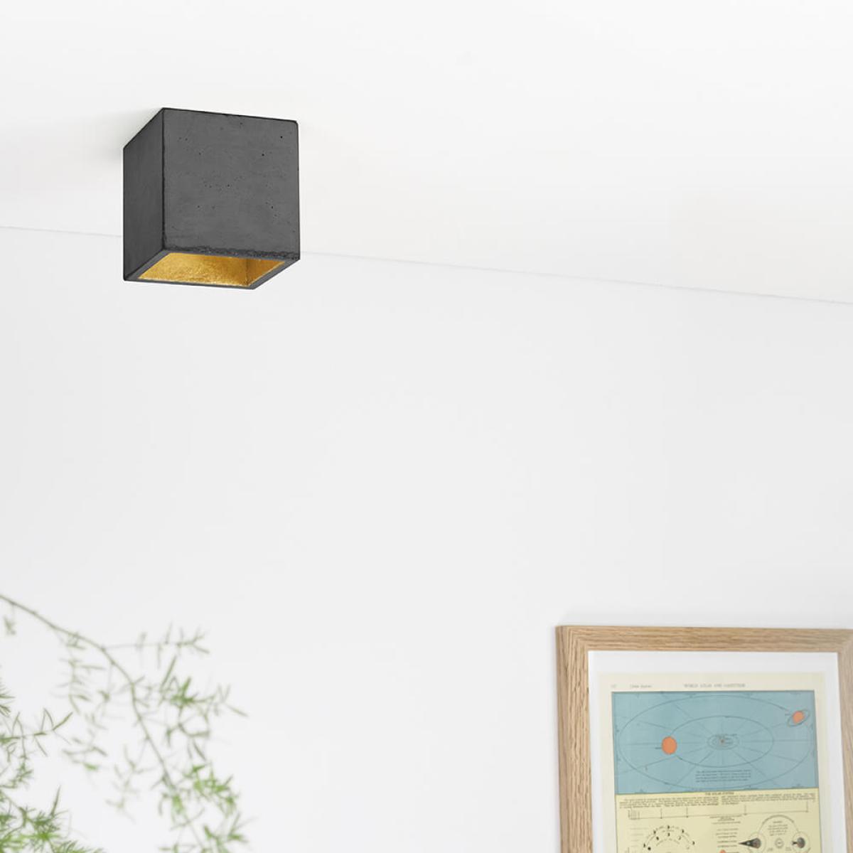 Dark Grey Ceiling Spot Cubic – image 3