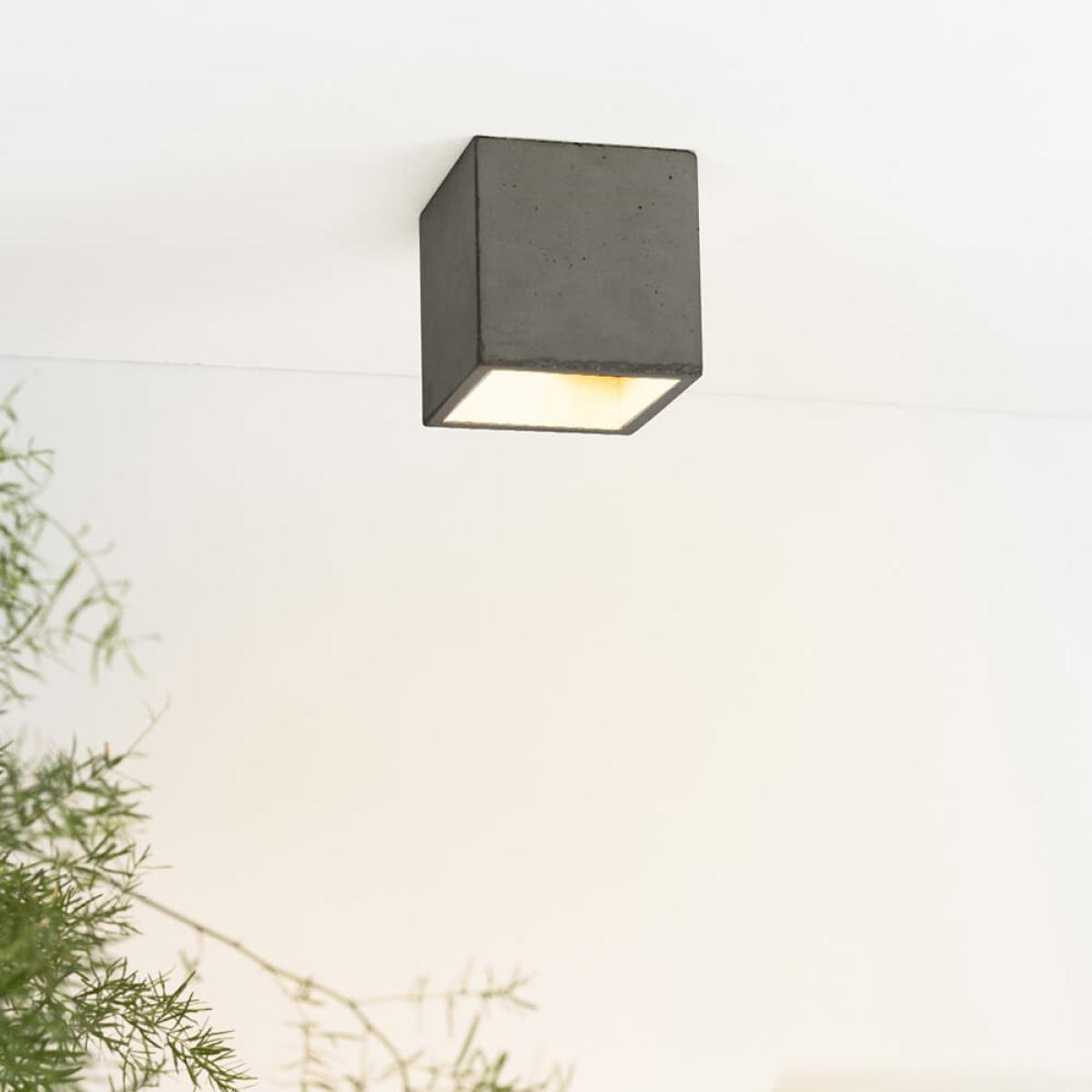 Dark Grey Ceiling Spot Cubic – image 4