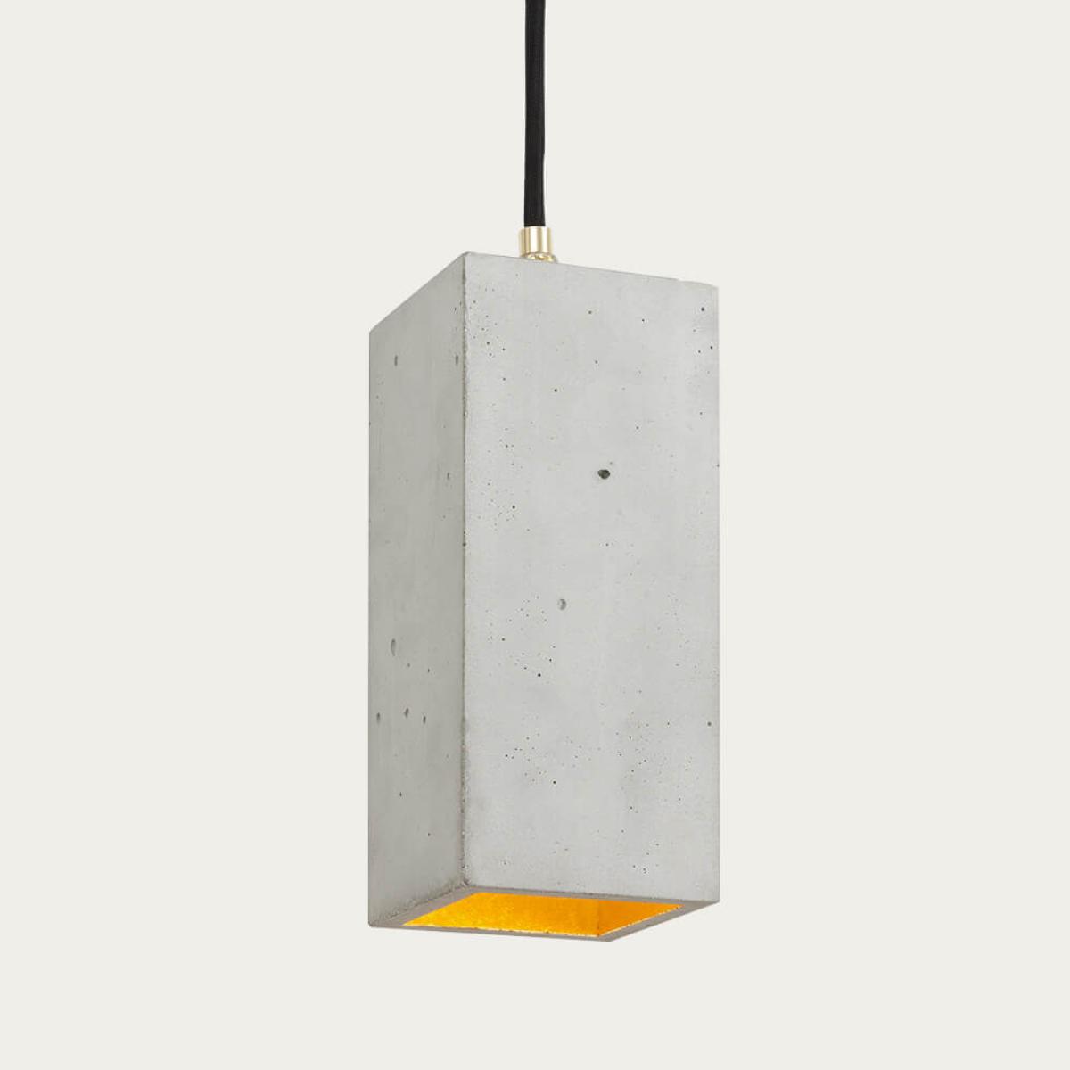 Graphite Grey Vertical Rectangle Pendant Light – image 2