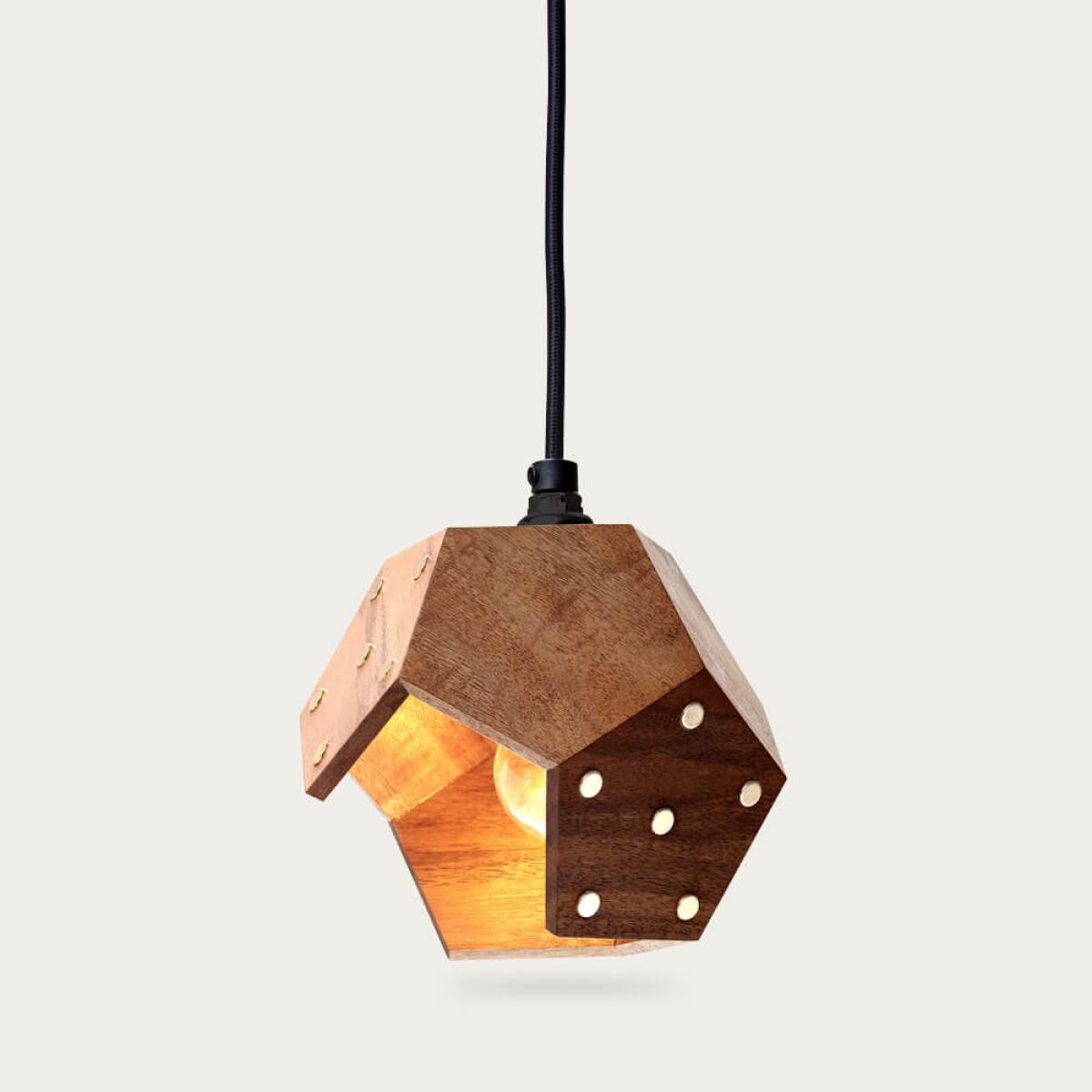 Basic Twelve Solo Walnut Pendant Lamp – image 2