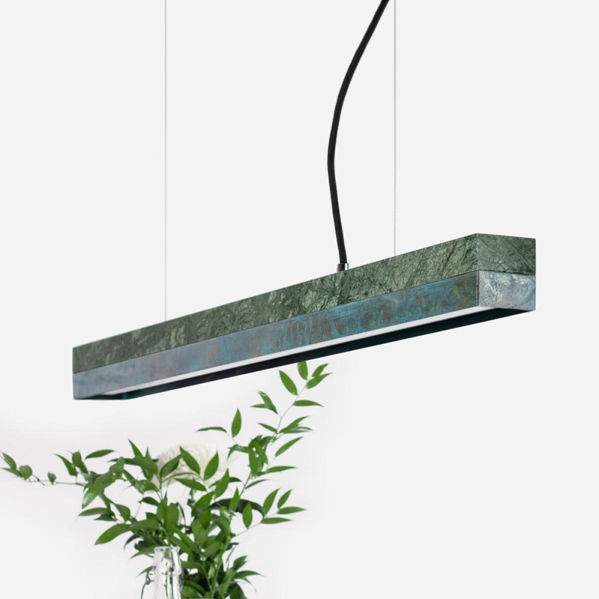 Carrara Marble & Oxid Pendant Light – image 2